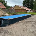 Contenedor convertido en piscina – 12 metros