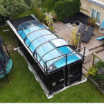 Contenedor adaptado como piscina – 6,11 m x 2,5 m