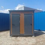 Contenedor sanitario doble 2 cabinas