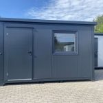 Oficina Prefabricada de 4m x 2,2m, Acondicionada y Totalmente Equipada